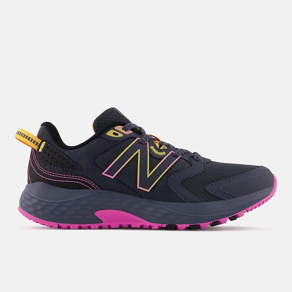 New Balance 410v7 Shoes Grey with Pink and Orange